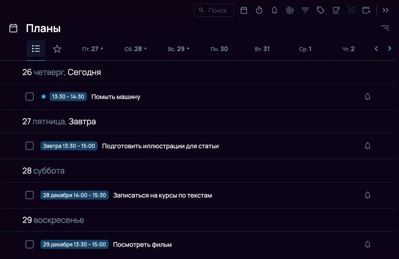 Циркадные ритмы: схема. Первый спад энергии