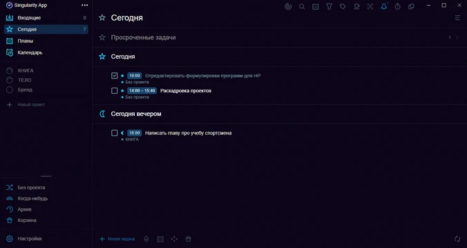Светлана Рерих план дня в СингуляритиАпп