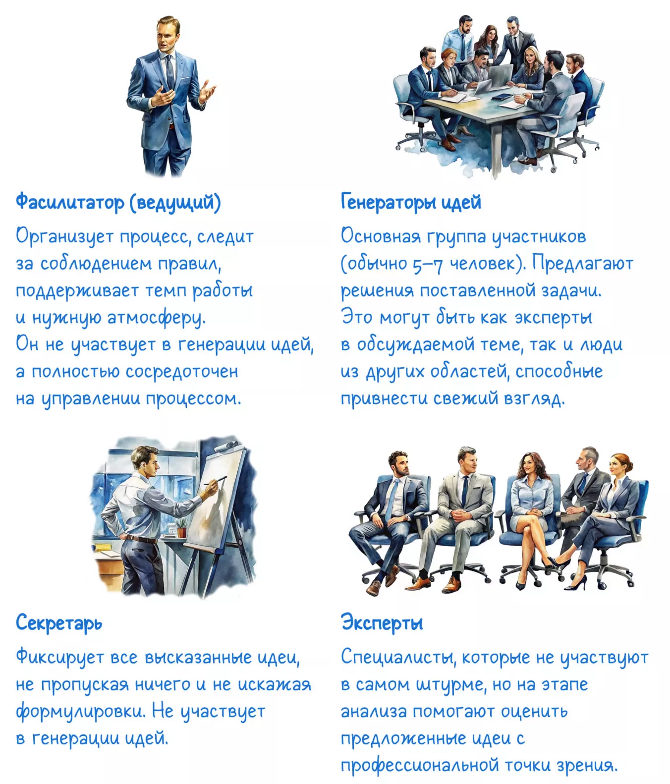 Роли участников брейншторма