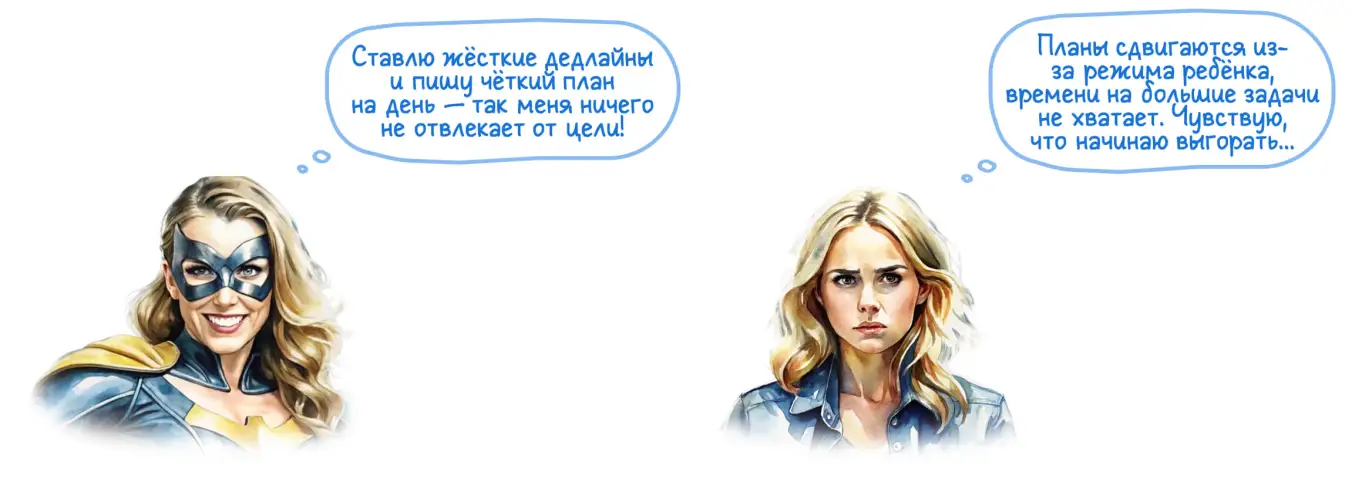 Планировать время в декретном отпуске как раньше — не получится